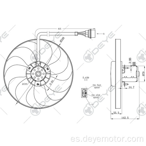 Ventilador acondicionador para VW POLO GOLF IV SEAT